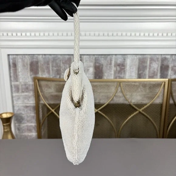 👜 Vintage Hand Made Pearl Handbag Hong Kong – Old Money Unique One Of A Kind - Picture 3 of 11